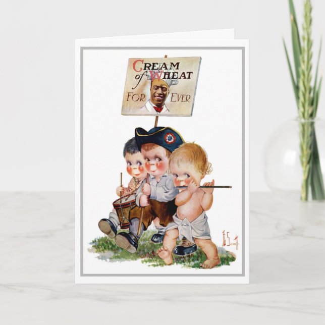 "MARCHING BAND" KREAM VON WEIZEN UND GREETING KARTE (Vorderseite)