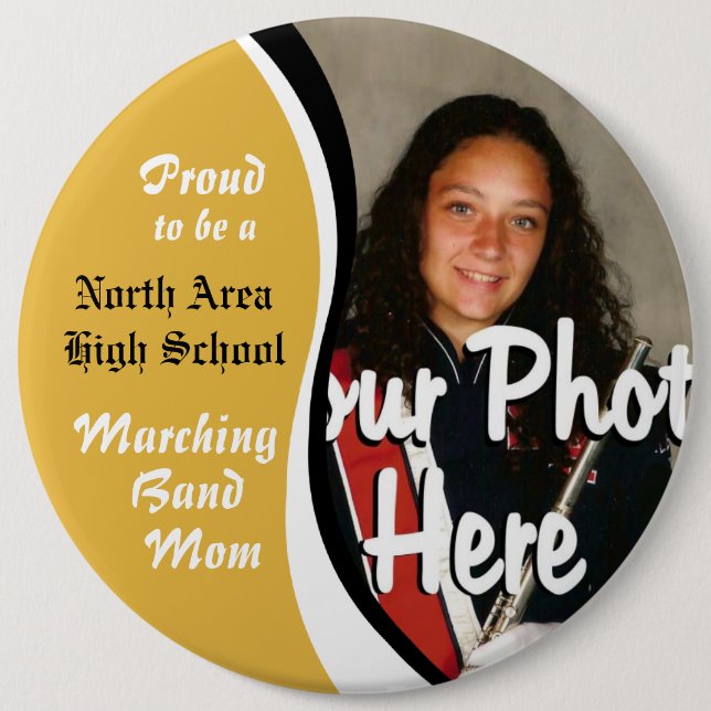 Marching-Band-Mama Button (Vorderseite)