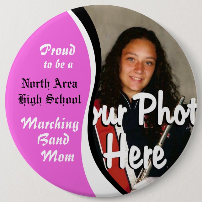 Marching-Band-Mama Button (Vorderseite)