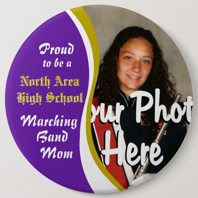 Marching-Band-Mama Button (Vorderseite)