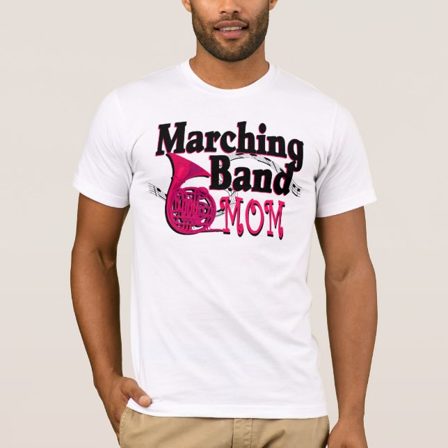 Marching Band Mama / Französisches Horn T-Shirt (Vorderseite)