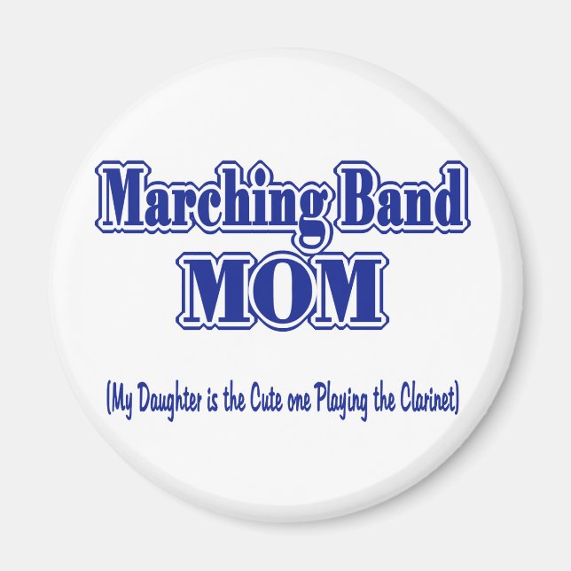 Marching Band Mama/Klarinette Magnet (Vorne)