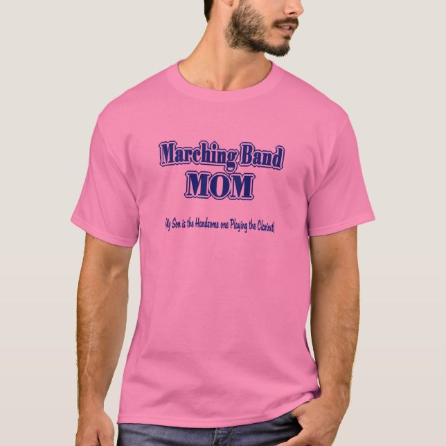 Marching Band Mama/Klarinette T-Shirt (Vorderseite)