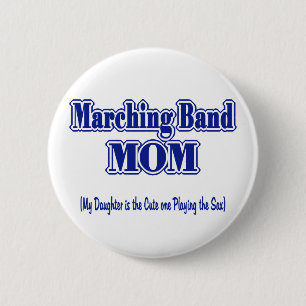Marching Band Mama/Sax Button