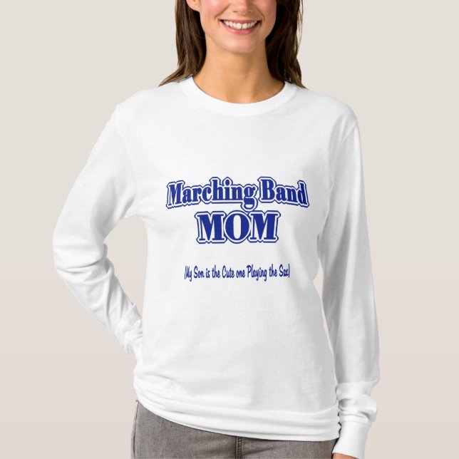 Marching Band Mama / Saxophon T-Shirt (Vorderseite)