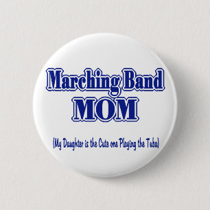 Marching Band Mama/Tuba Button