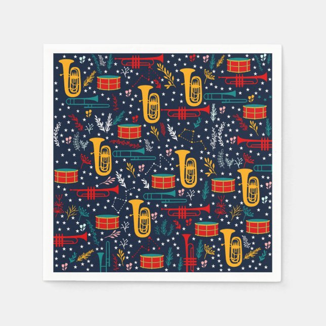 Marching Band Paper Napkins Serviette (Vorderseite)