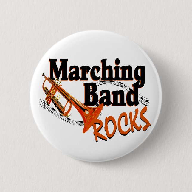 Marching Band Rocks Button (Vorderseite)
