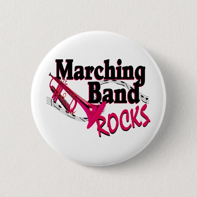 Marching Band Rocks Button (Vorderseite)