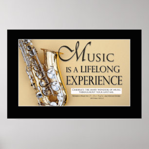 Marching Band Saying & Quotes - Saxophone Poster