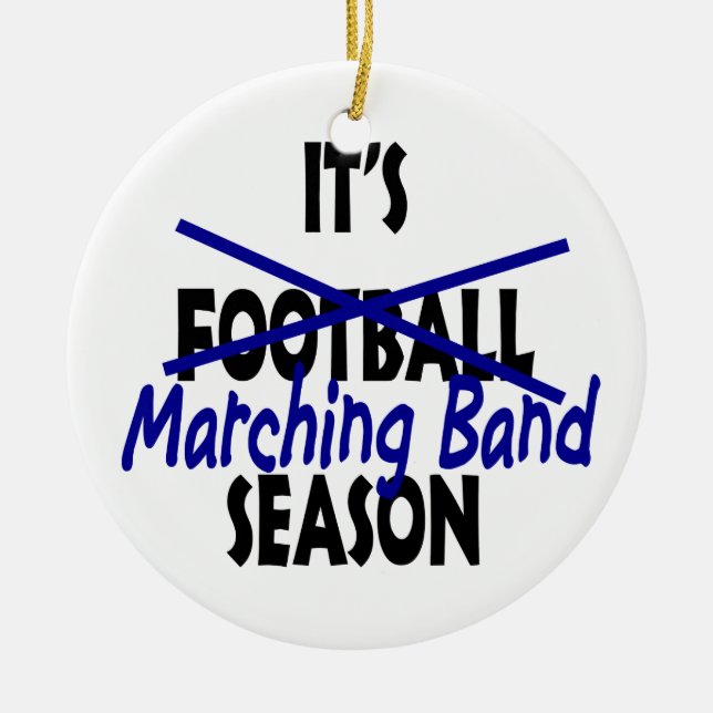 Marching Band Season Foto Keramikornament (Vorne)