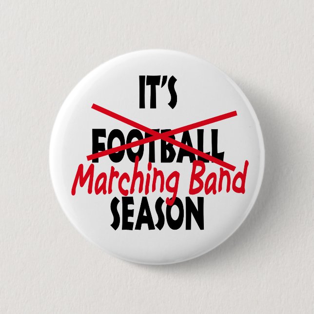 Marching Band Season / Rot Button (Vorderseite)
