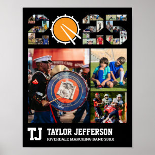 Marching Band Senior Class of 2025 Foto Collage Poster