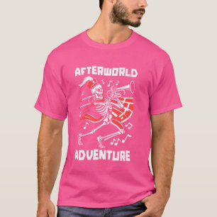 Marching Band Skeleton - Music Musician Afterworld T-Shirt