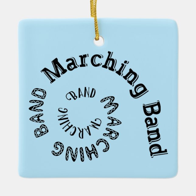 Marching Band Spiral Keramikornament (Vorderseite)