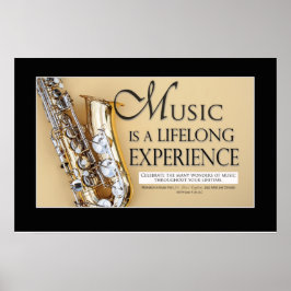 Marching Band Sprichwort & Quotes - Saxophon Poster