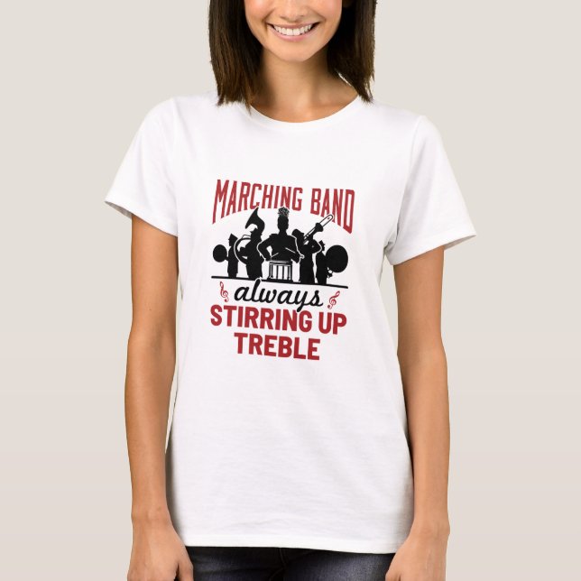 Marching Band stürzt immer auf T-Shirt (Vorderseite)
