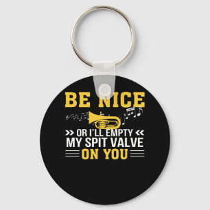 Marching Band Trumpet Leere Spit Valve auf Ihnen Schlüsselanhänger