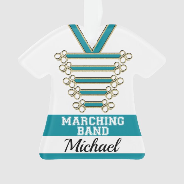Marching Band Uniform mit Foto Ornament (Vorderseite)