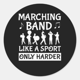 Marching Band wie Sport Harry Marching Band Runder Aufkleber