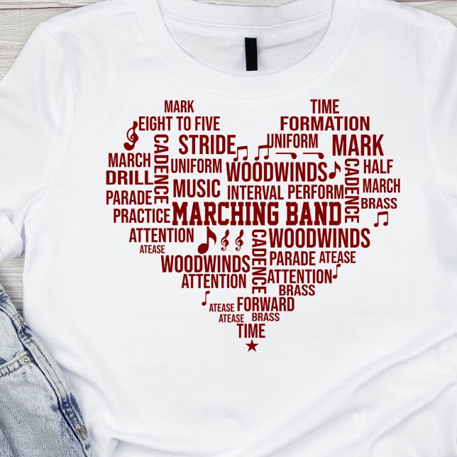 Marching Band Word Cloud Tshirt (Von Creator hochgeladen)