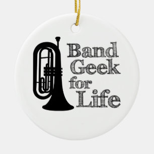 Marching Baritone Band Geek Keramikornament