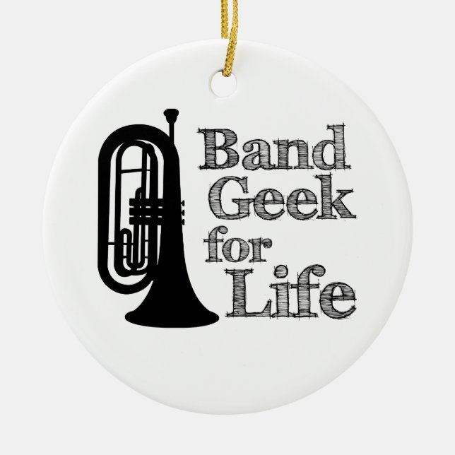 Marching Baritone Band Geek Keramikornament (Vorne)