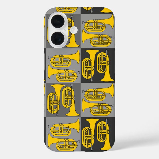 Marching Baritone Crosshatch Case-Mate iPhone Hülle (Rückseite)