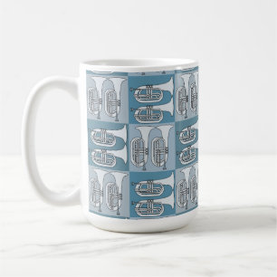 Marching Baritone Crosshatch Kaffeetasse