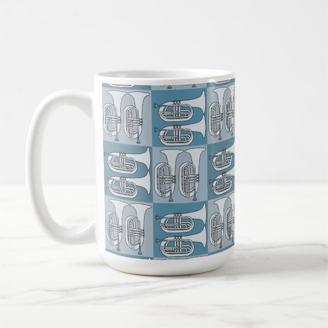 Marching Baritone Crosshatch Kaffeetasse (Links)