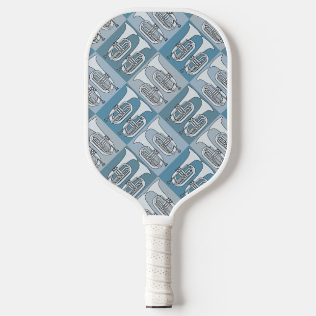 Marching Baritone Crosshatch Pickleball Schläger (Vorderseite)