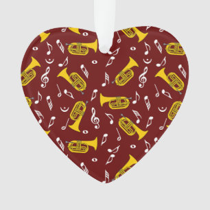 *Marching Baritone Musiknoten Ornament