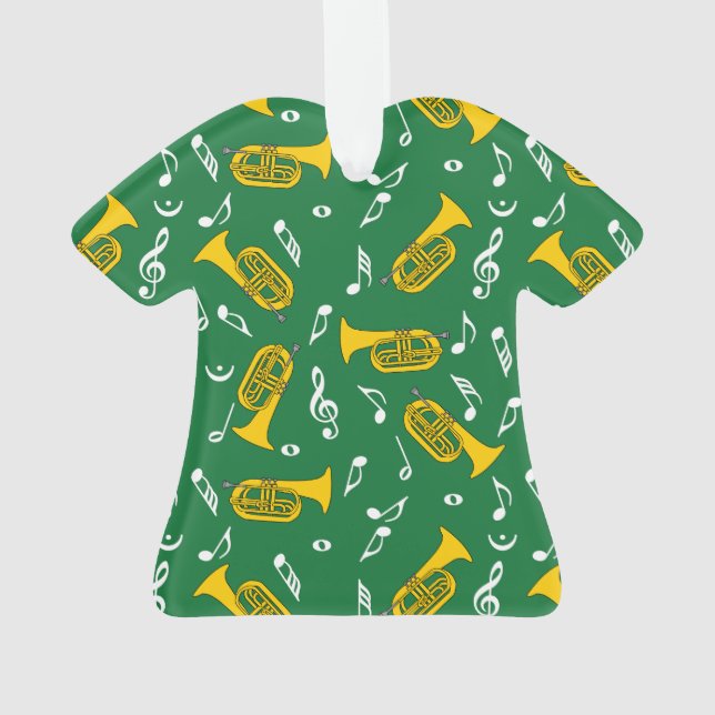 *Marching Baritone Musiknoten Ornament (Rückseite)