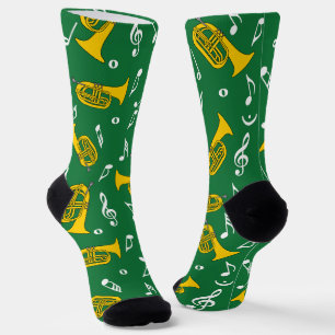 *Marching Baritone Musiknoten Socken