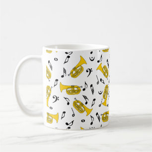 Marching Baritone Musiknotens Kaffeetasse