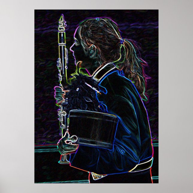 Marching Clarinetist Poster (Vorne)
