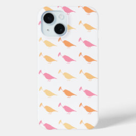 Marching Daisy Bird Design Orange Pink Case-Mate iPhone Hülle