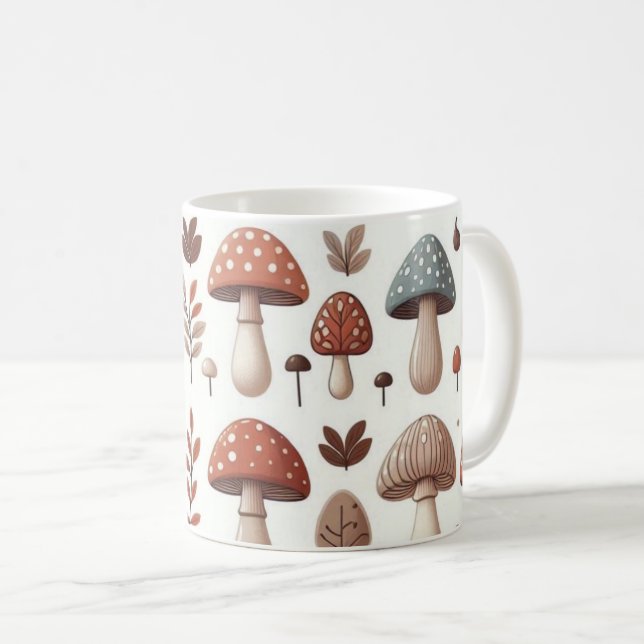 Marching Mushrooms Kaffeetasse (VorderseiteRechts)