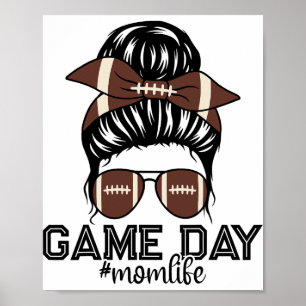 Marching Nd Footll Spieltags Unordentliche Footll  Poster