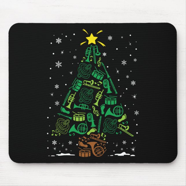 Marching Nd Instrument Family Matching Christmas T Mousepad (Vorne)