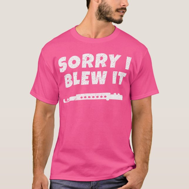 Marching School Band Funny Flute T-Shirt (Vorderseite)