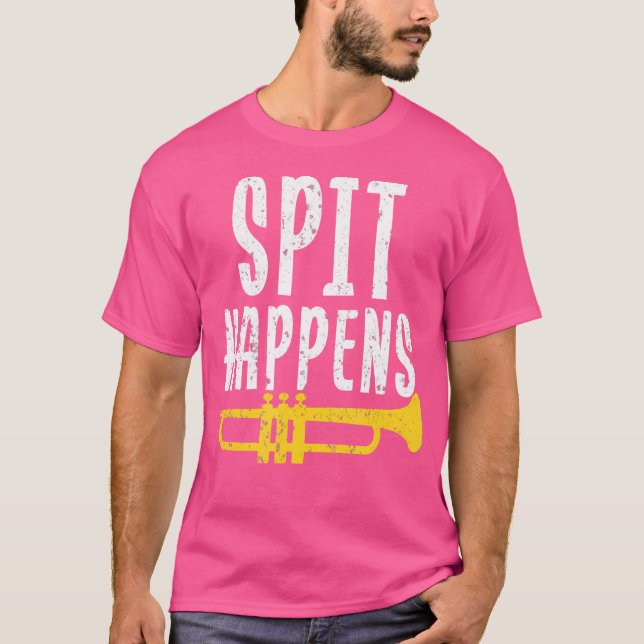 Marching School Band Funny Trumpet T-Shirt (Vorderseite)