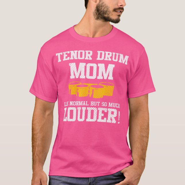 Marching School Band Tenrum Drum Mama Funny T-Shirt (Vorderseite)