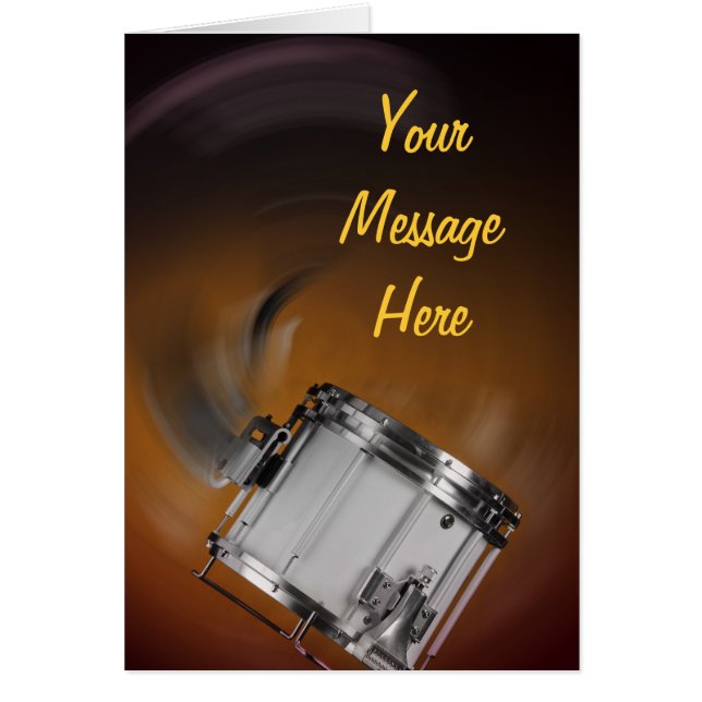 Marching Snare Drum auf Gold (Vorne)