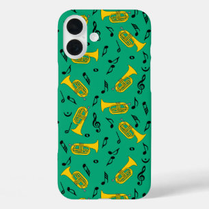 Marching von Baritone Musiknotens Treble Clefs iPhone 16 Plus Hülle