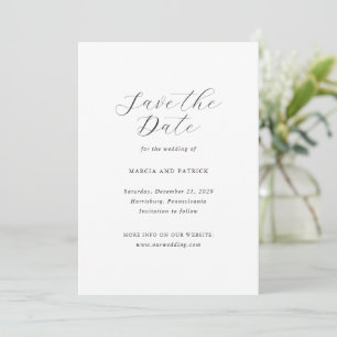 Marcia Classic Elegante Wedding Save The Date