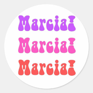 Marcia, Marcia Runder Aufkleber