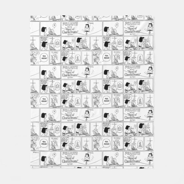 Marcie & Peppermint Patty im Klassenzimmer Fleecedecke (Vorderseite)