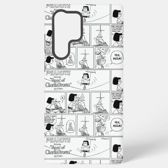 Marcie & Peppermint Patty im Klassenzimmer Samsung Galaxy Hülle (Rückseite)