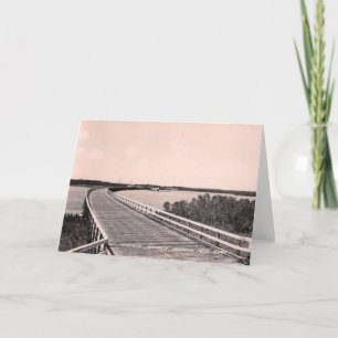Marco Bridge, Marco Island, Florida, 1930er Jahre Karte